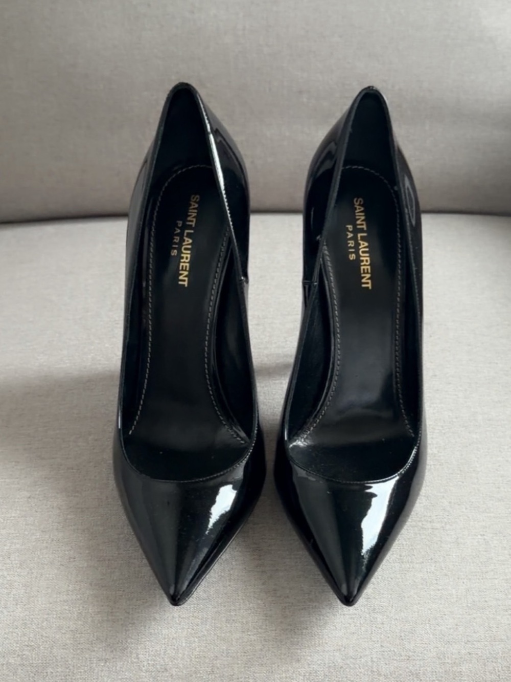 SAINT LAURENT patent 
Leather Opyum Pumps 110
